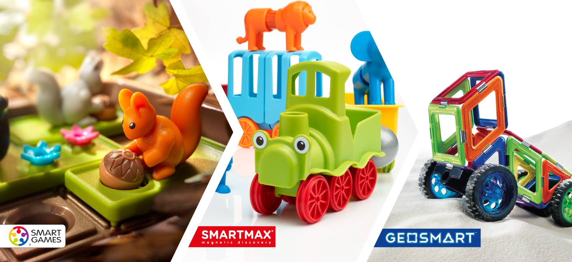 Our brands, SmartGames, SmartMax and Geosmart