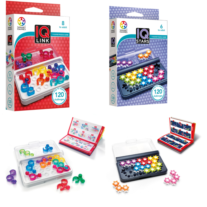 Smart Games - IQ Fit, Puzzle Game with 120 Challenges, 6+ Years & Smart  Games - IQ Link, Puzzle Game with 120 Challenges, 8+ Years : :  Toys & Games